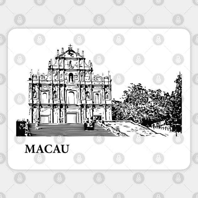 Macau Sticker by Lakeric